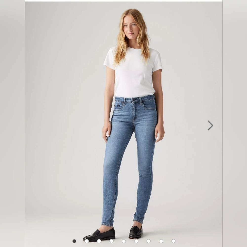 Levi's 721 High Rise Light Blue Skinny Jeans Sz 24 X 30. NWOT school